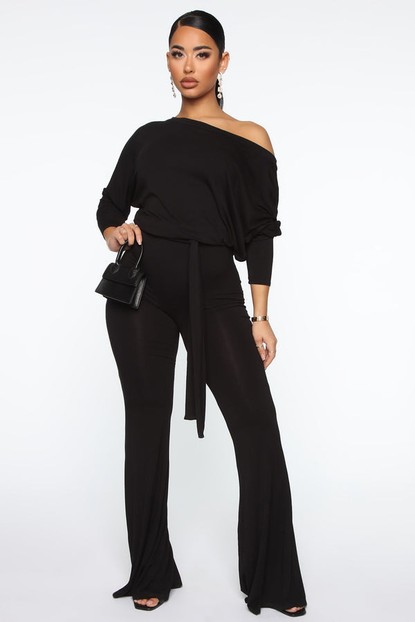 Pro Longer Flare Leg Jumpsuit - Black – Fashion Nova