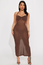 Teya Maxi Dress - Brown