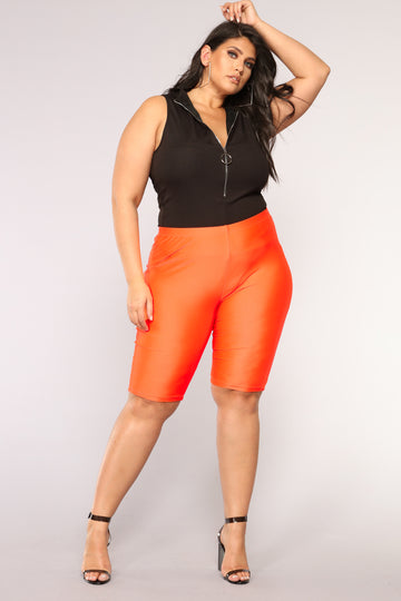 high waisted biker shorts plus size