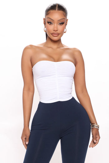 Cashin' Out Poplin Bodysuit - White, Fashion Nova, Shirts & Blouses, Fashion Nova