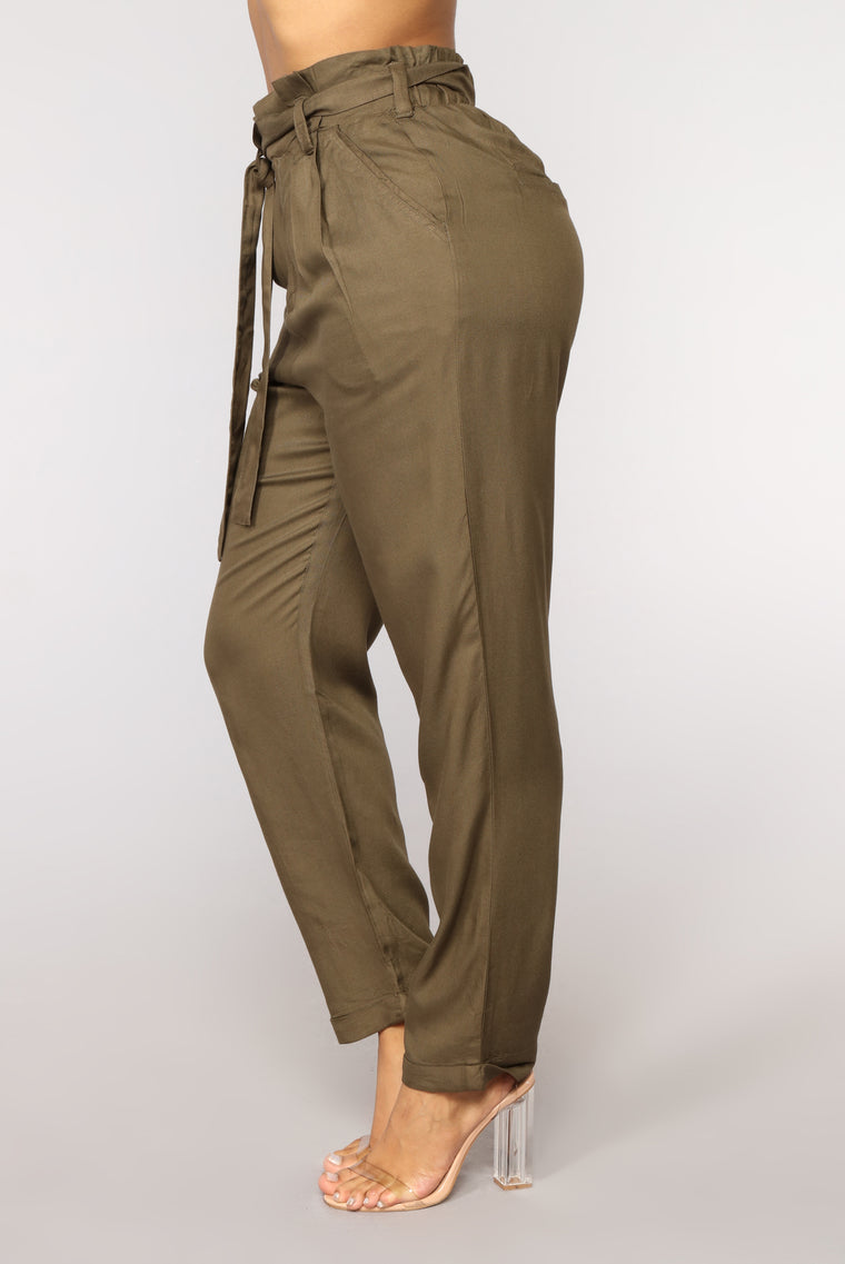 Riley Pants Olive Pants Fashion Nova