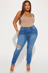 Move Ahead High Stretch Curvy Skinny Jean - Medium Wash