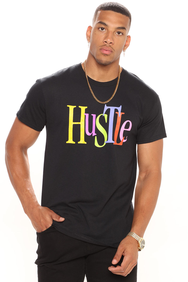 90s Hustle Short Sleeve Tee - Black | Fashion Nova, Mens Graphic Tees ...