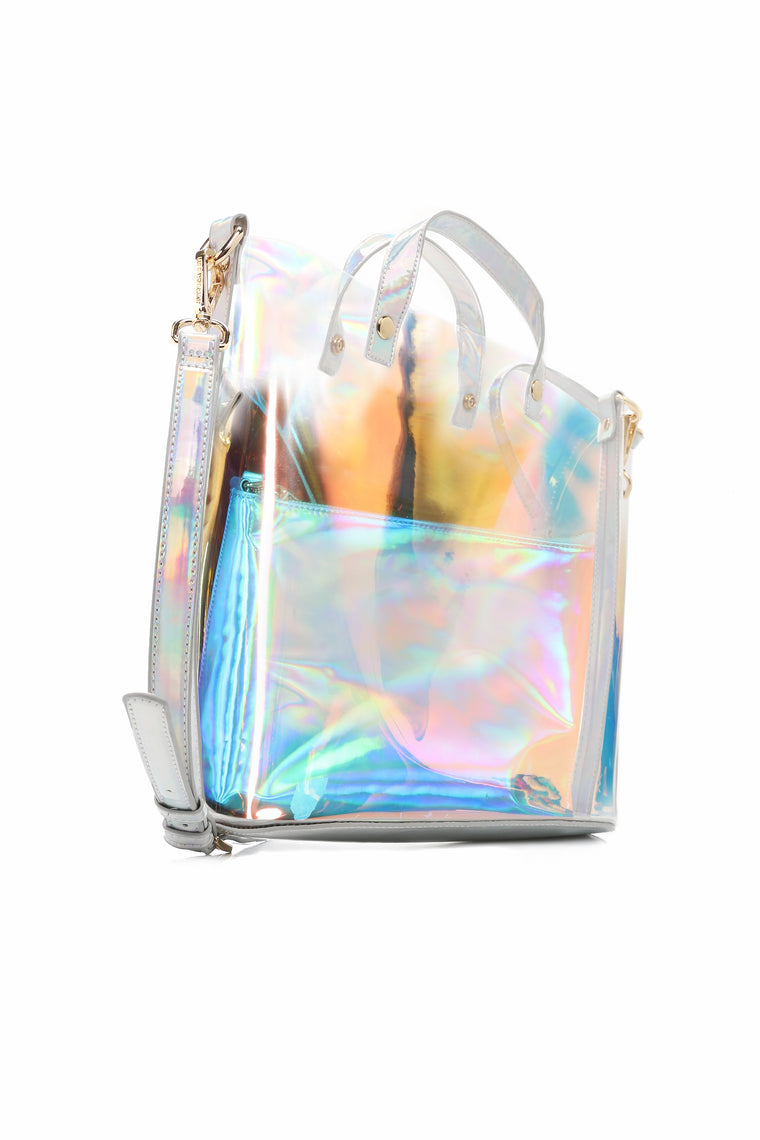 Vacation Time PVC Bag - Silver Multi
