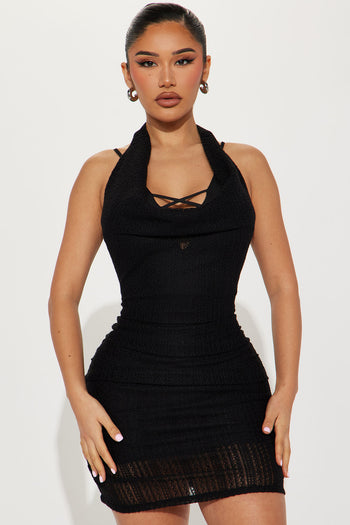 Anya Bandage Mini Dress - Black, Fashion Nova, Luxe