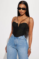 Sara Corset Top - Black