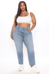 Very Special High Rise Mom Jeans - Medium Wash