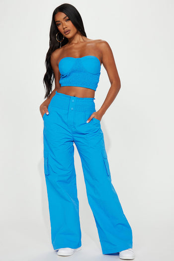 Head Of The Table Pant Suit - Light Blue, Fashion Nova, Matching Sets