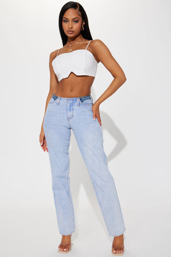 Long Lost 90's High Rise Straight Leg Jeans - Medium Wash, Fashion Nova,  Jeans