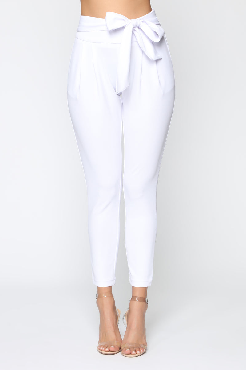 Booked And Busy Pants - White | Fashion Nova, Pants | Fashion Nova