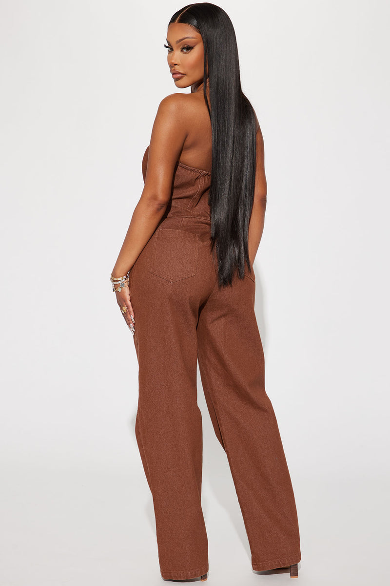 Zariah Jumpsuit Chocolate Fashion Nova Jumpsuits Fashion Nova 1790