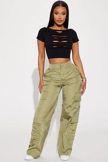 Level You Up Camo Cargo Pant - Olive/combo, Fashion Nova, Pants