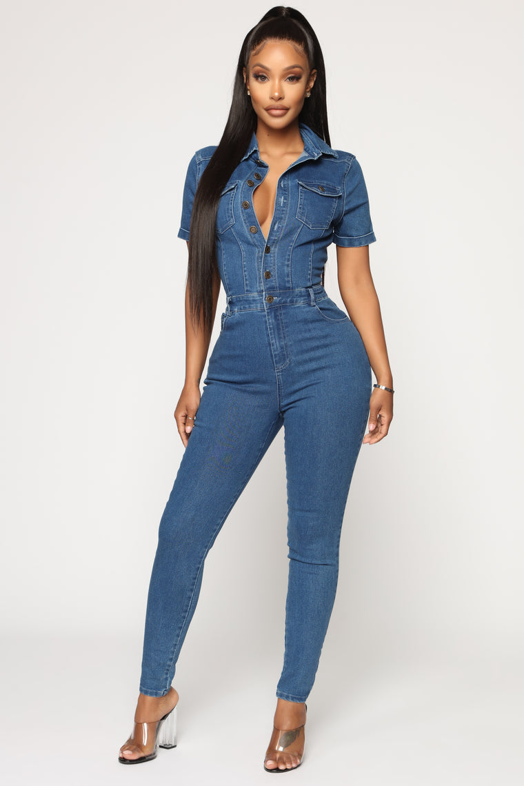 fashion nova denim overalls