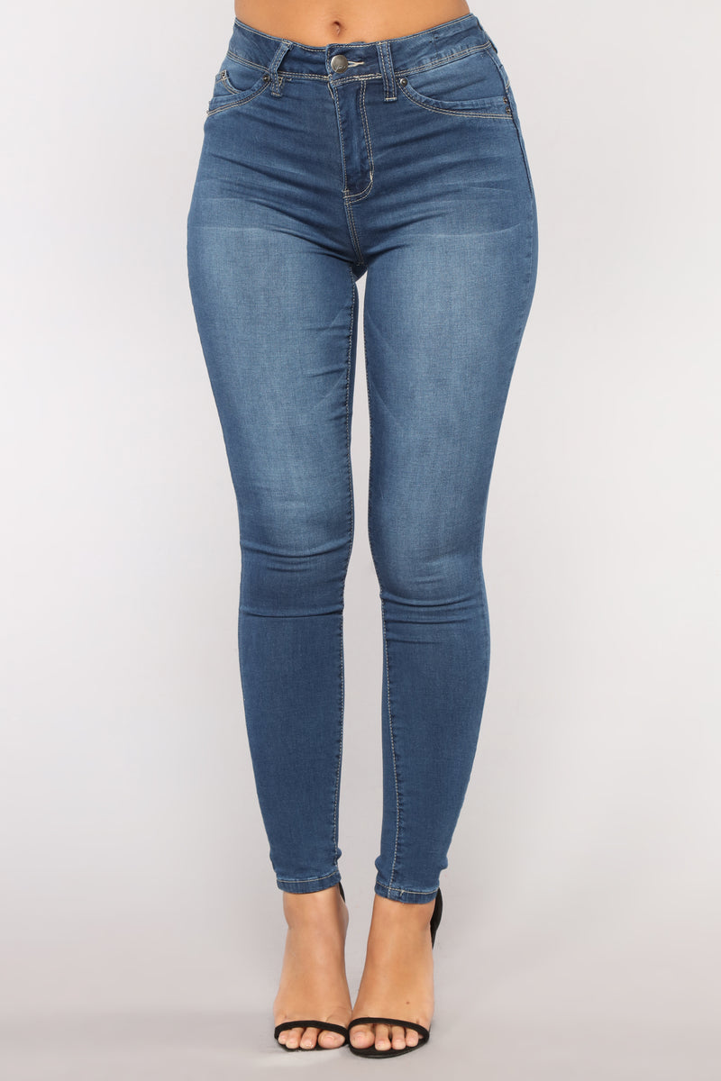 It's Now Or Never Skinny Jeans - Medium Blue Wash | Fashion Nova, Jeans ...