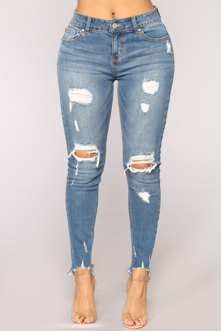 Something About You Ankle Jeans - Medium Blue Wash - Jeans - Fashion Nova