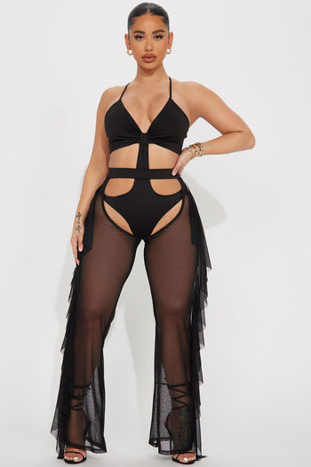 Always Crushing Corset Jumpsuit - Black, Fashion Nova, Jumpsuits