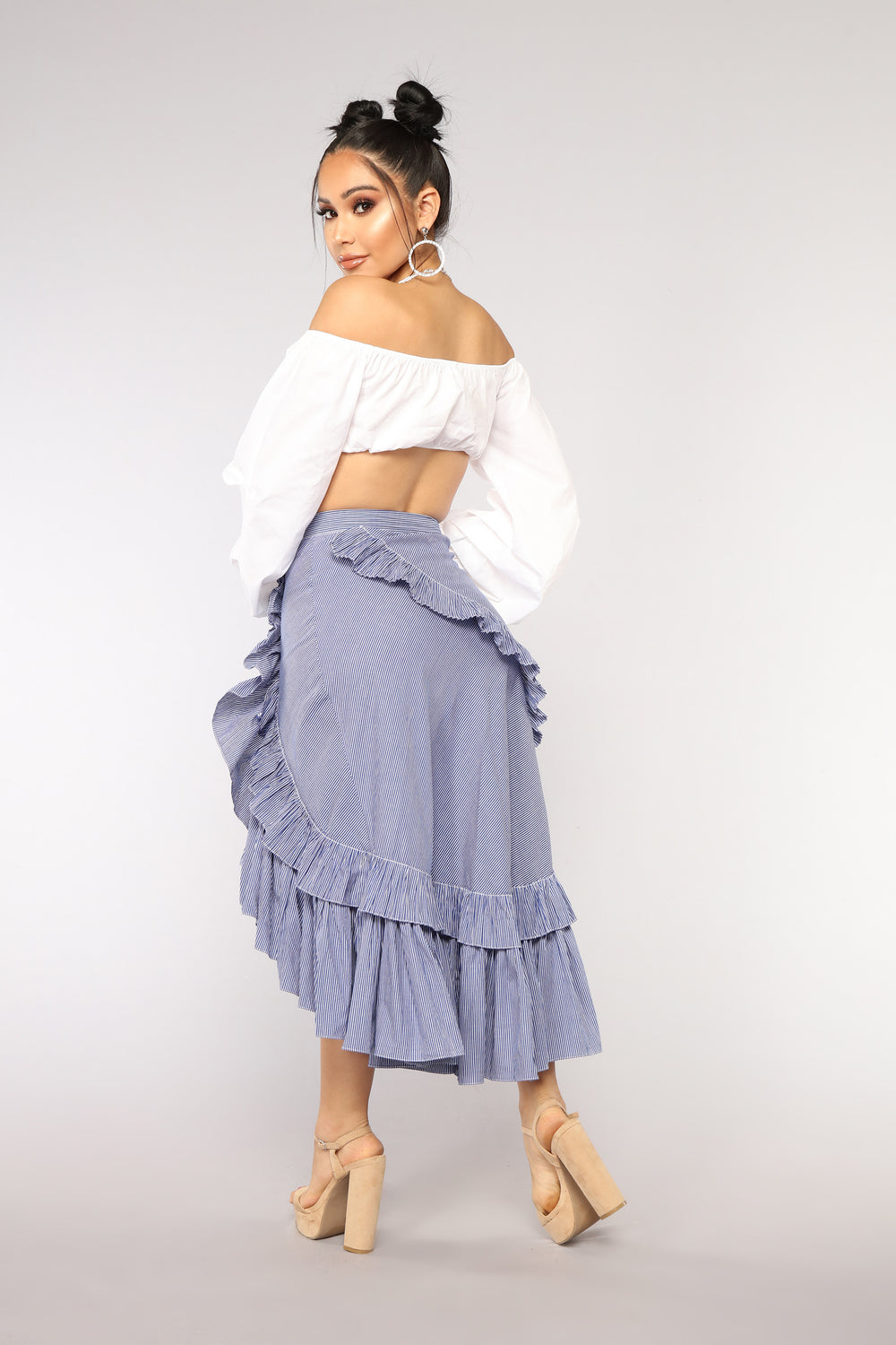 Dahlia Ruffle Skirt - Royal Blue