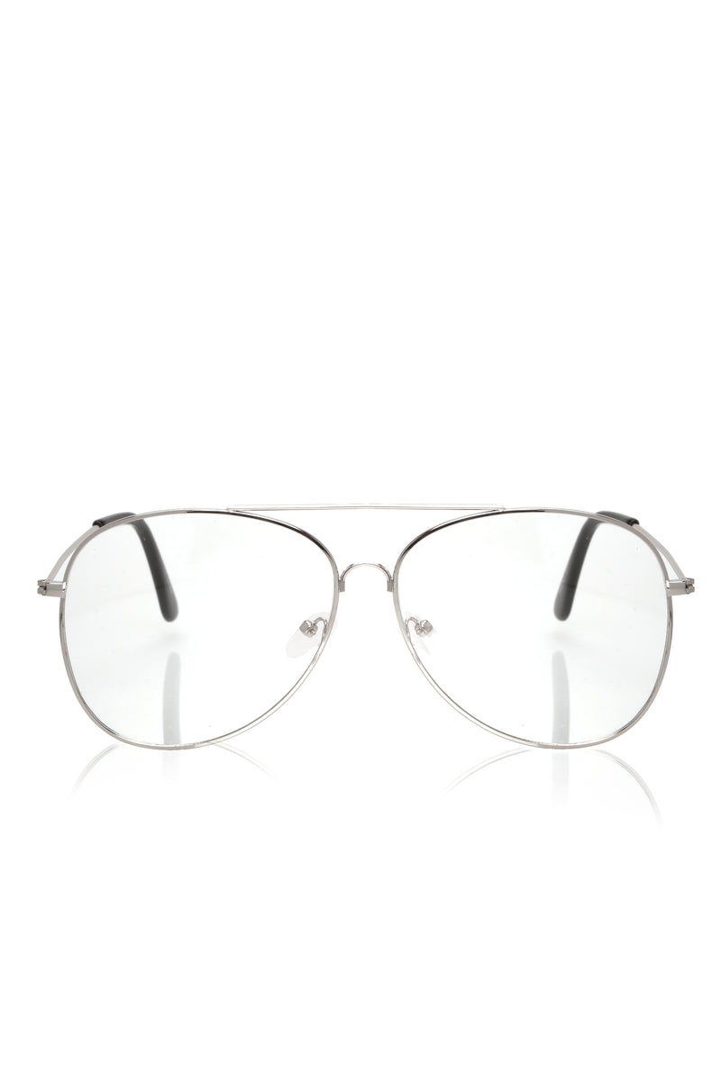 clear lens aviator sunglasses