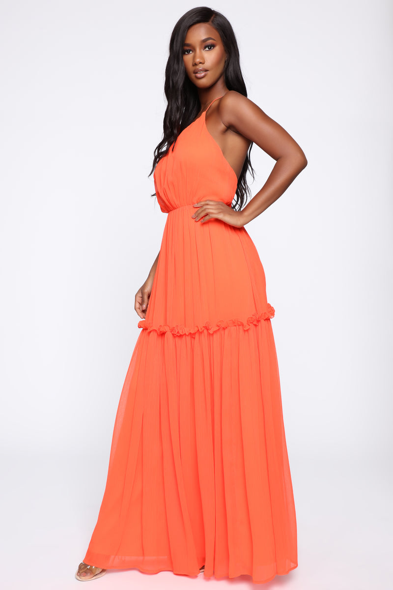 Feeling Beachy Chiffon Maxi Dress - Coral | Fashion Nova, Dresses ...