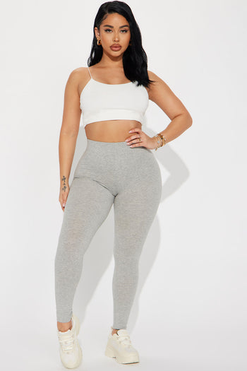 Soft Surroundings skinny stretch leggings grey size medium - $21 - From Anca
