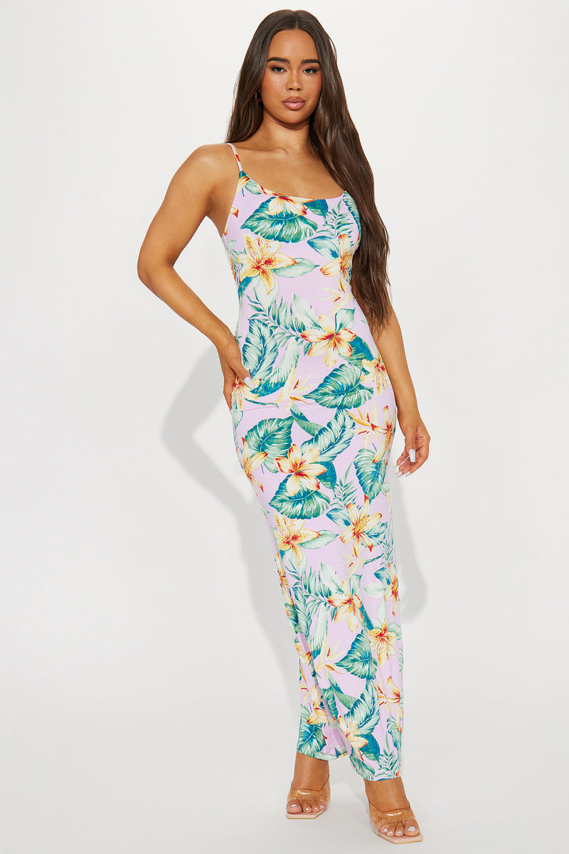 Tropical Vibes Maxi Dress - Lilac | Fashion Nova, Dresses | Fashion Nova