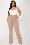 Tall Call It Even Wide Leg Dress Pants - Taupe