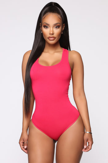 Rosie Halter Bodysuit - White, Fashion Nova, Basic Tops & Bodysuits