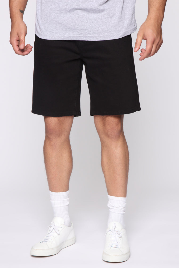 black chino shorts