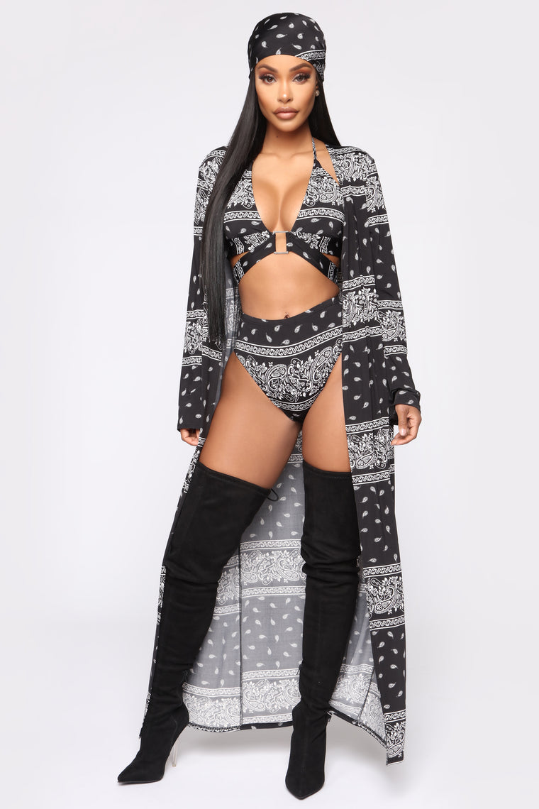 bandana outfit fashion nova