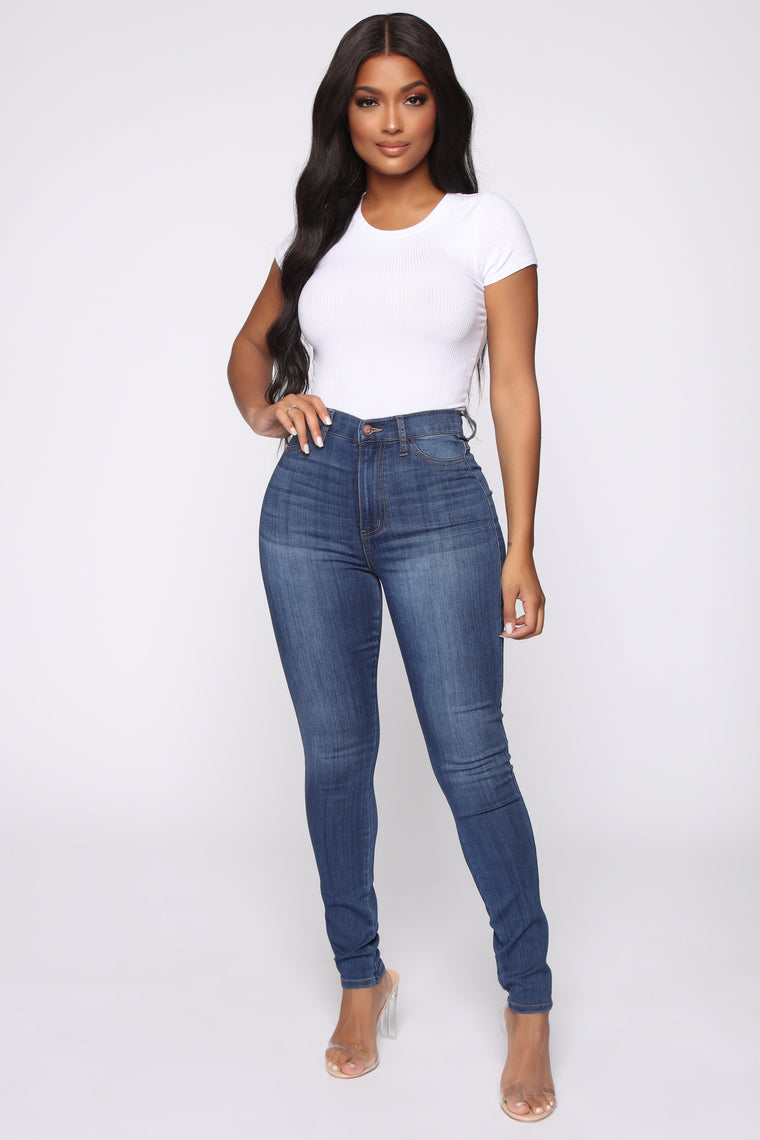 super stretch jeans high waist