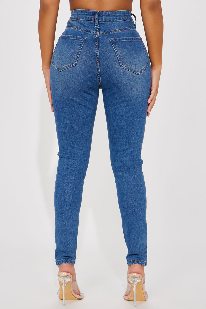 Petite Amara High Rise Stretch Skinny Jeans - Medium Wash | Fashion ...