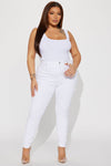 Tulsa Booty Lifting High Rise Stretch Skinny Jeans - White