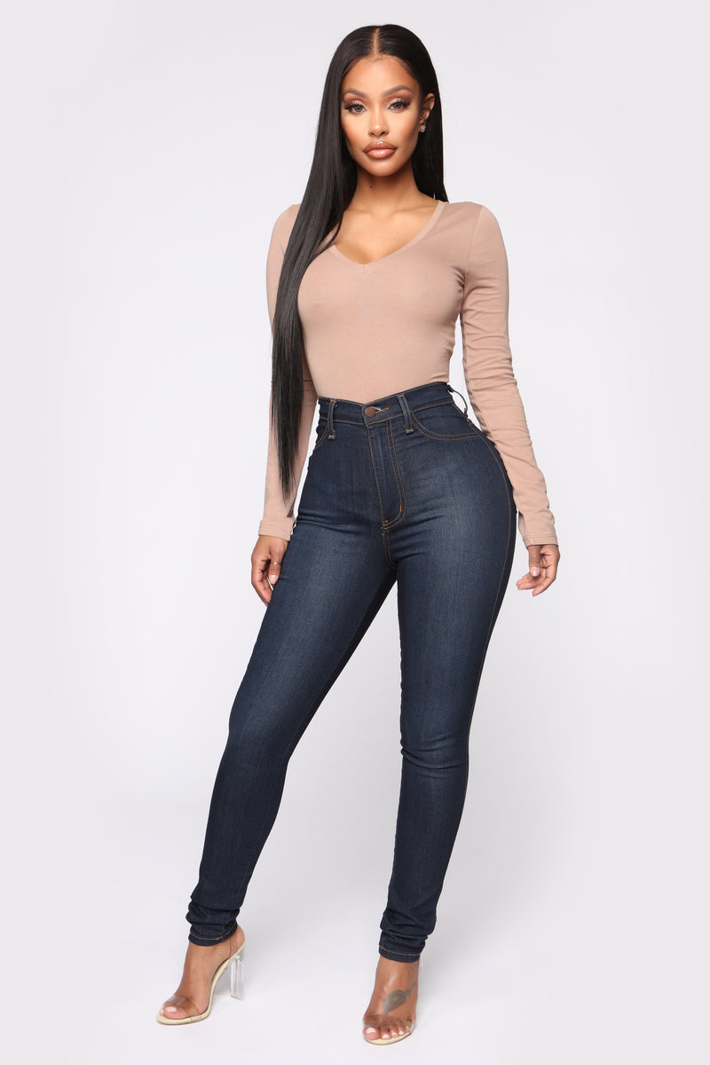 Your Everyday Long Sleeve Tee - Taupe | Fashion Nova, Basic Tops ...