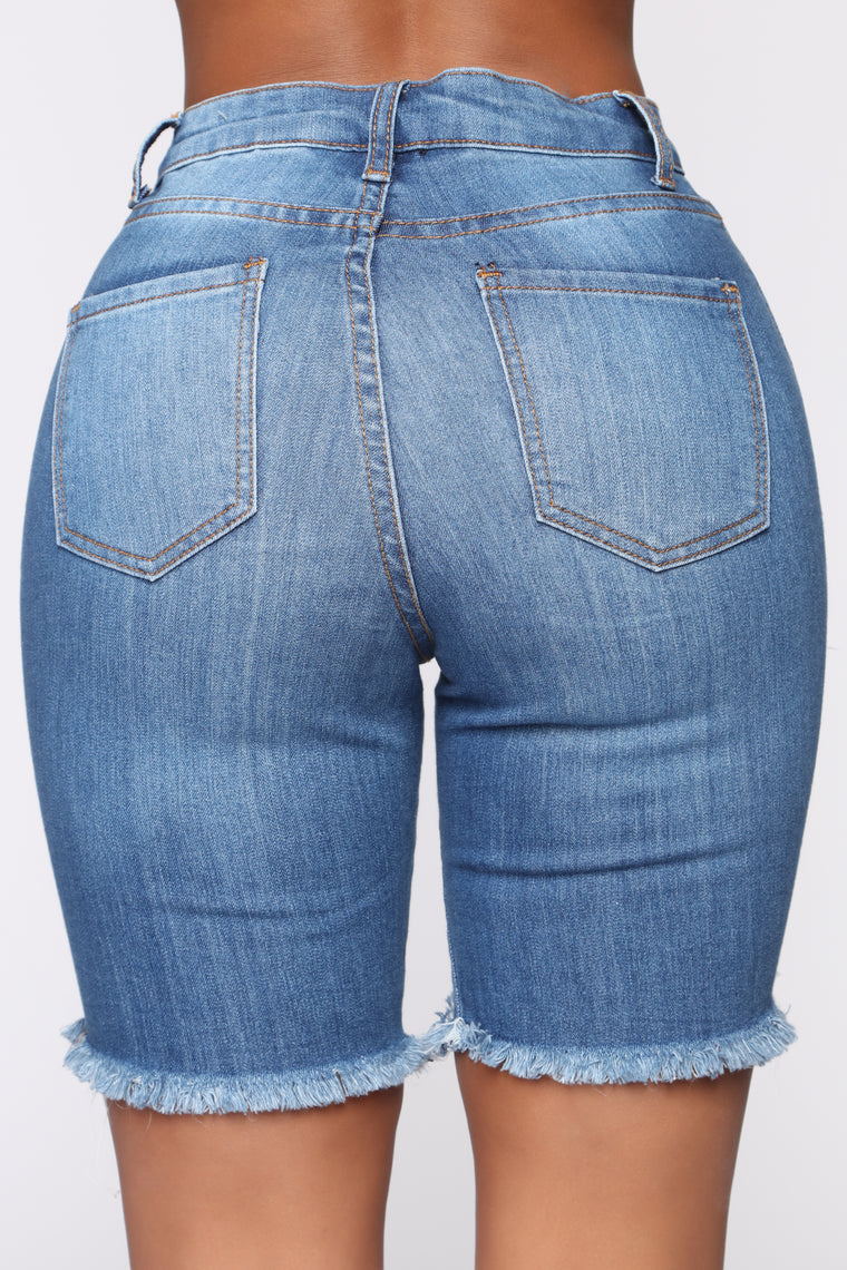 Khloe II Shorts - Medium Wash, Jean Shorts | Fashion Nova