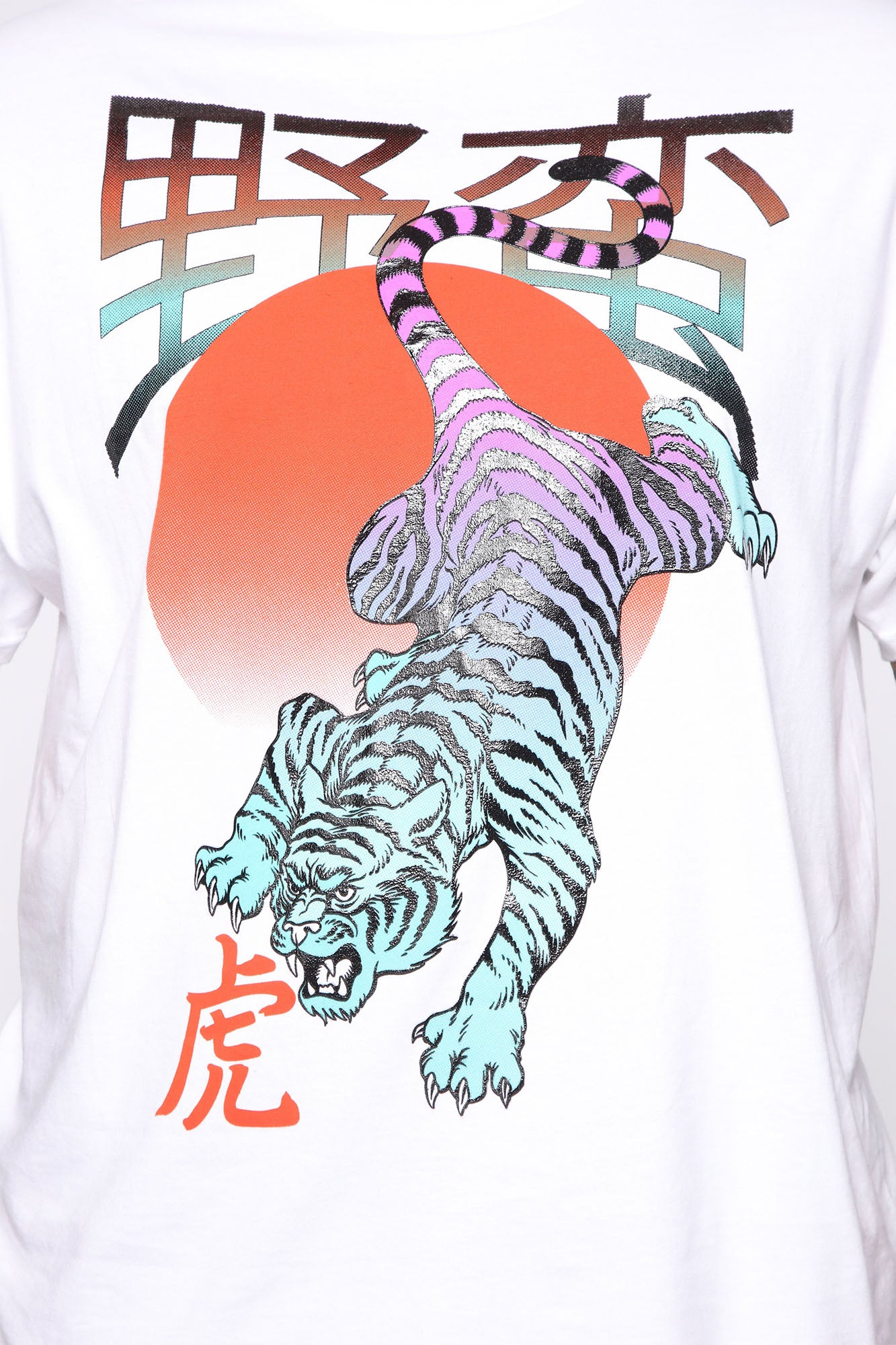Tiger Short Sleeve Tee - White/combo – Fashion Nova