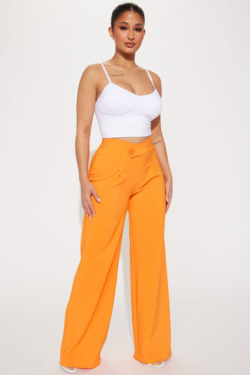 Wide Leg Pants - Mustard by FableStreet