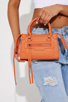 Swinging Through Spring Satchel Handbag - Orange