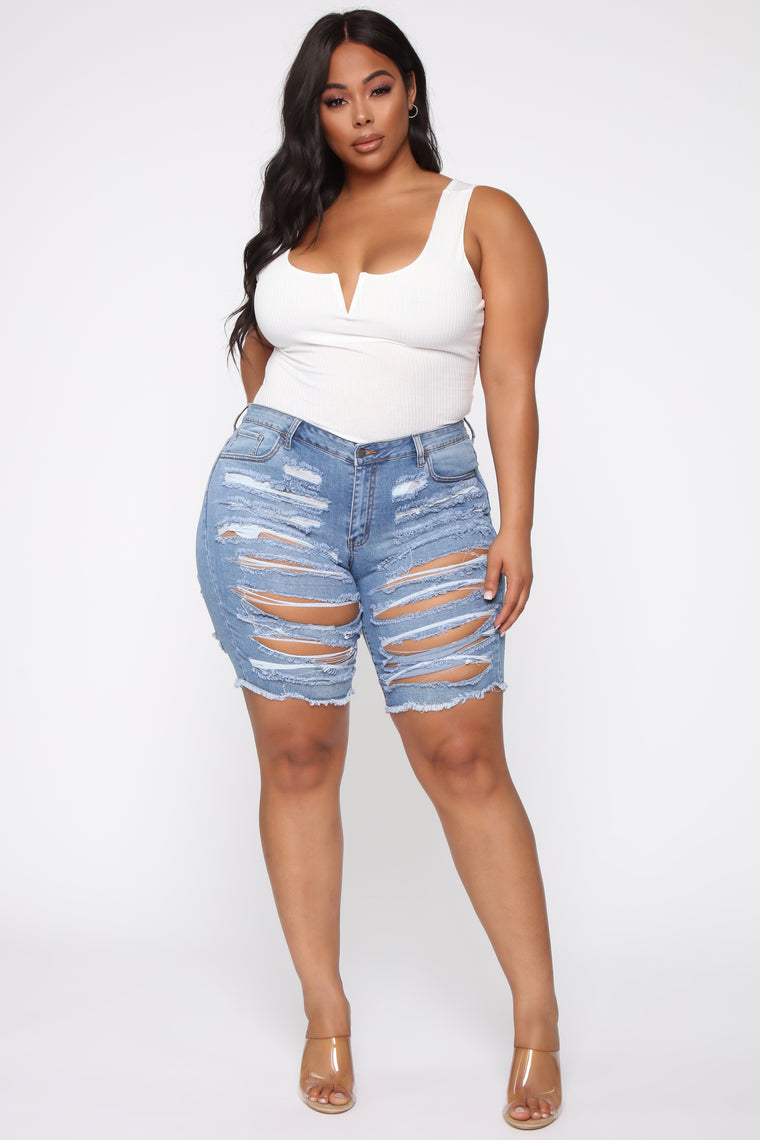 fashion nova plus shorts