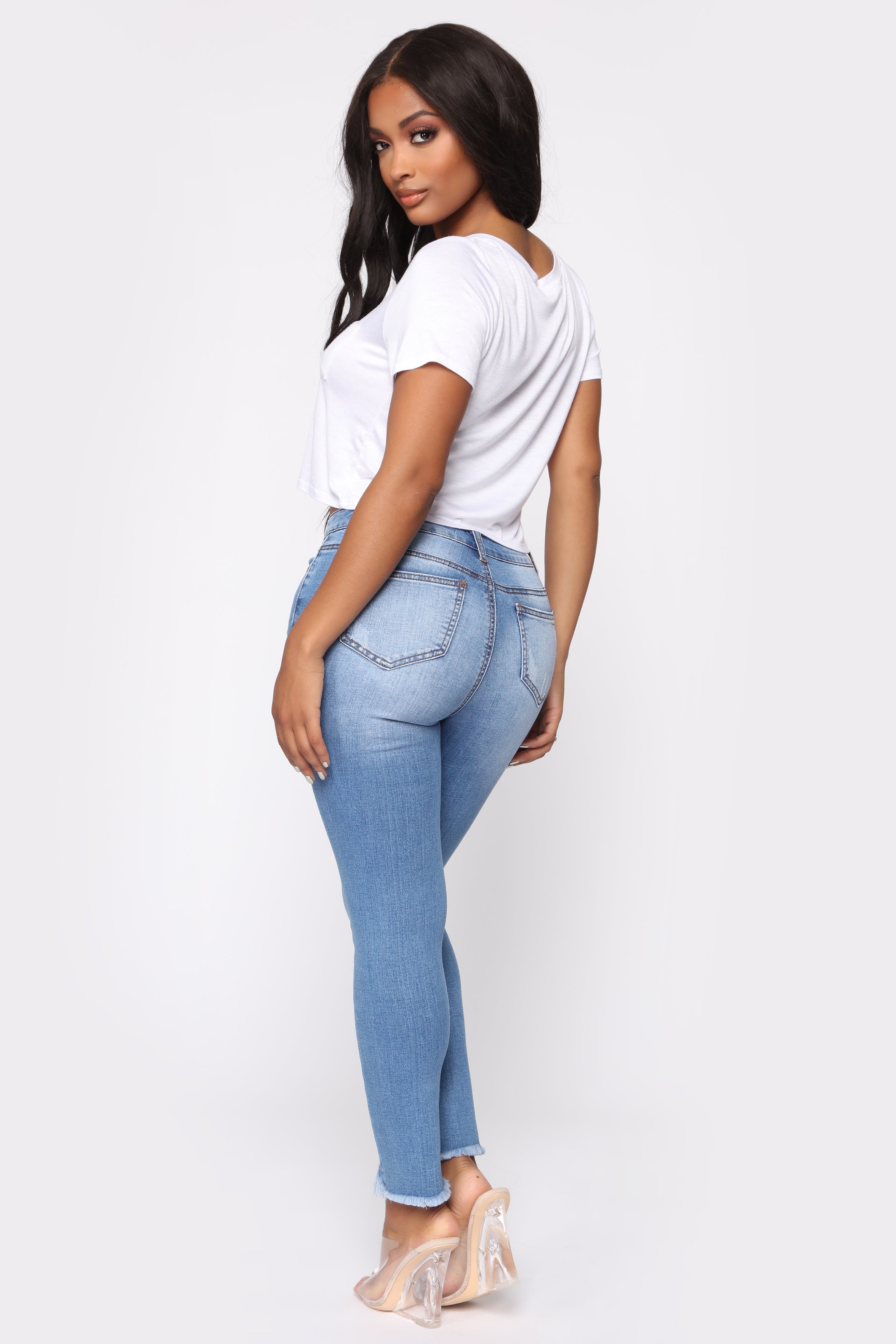 Lina Skinny Jeans - Medium Blue Wash – Fashion Nova