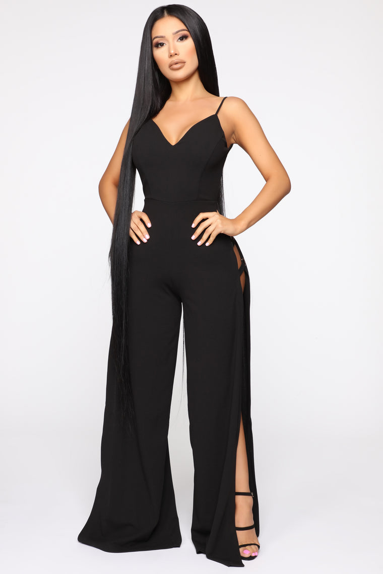 Aisha Cut Out Jumpsuit - Black, Jumpsuits | Fashion Nova