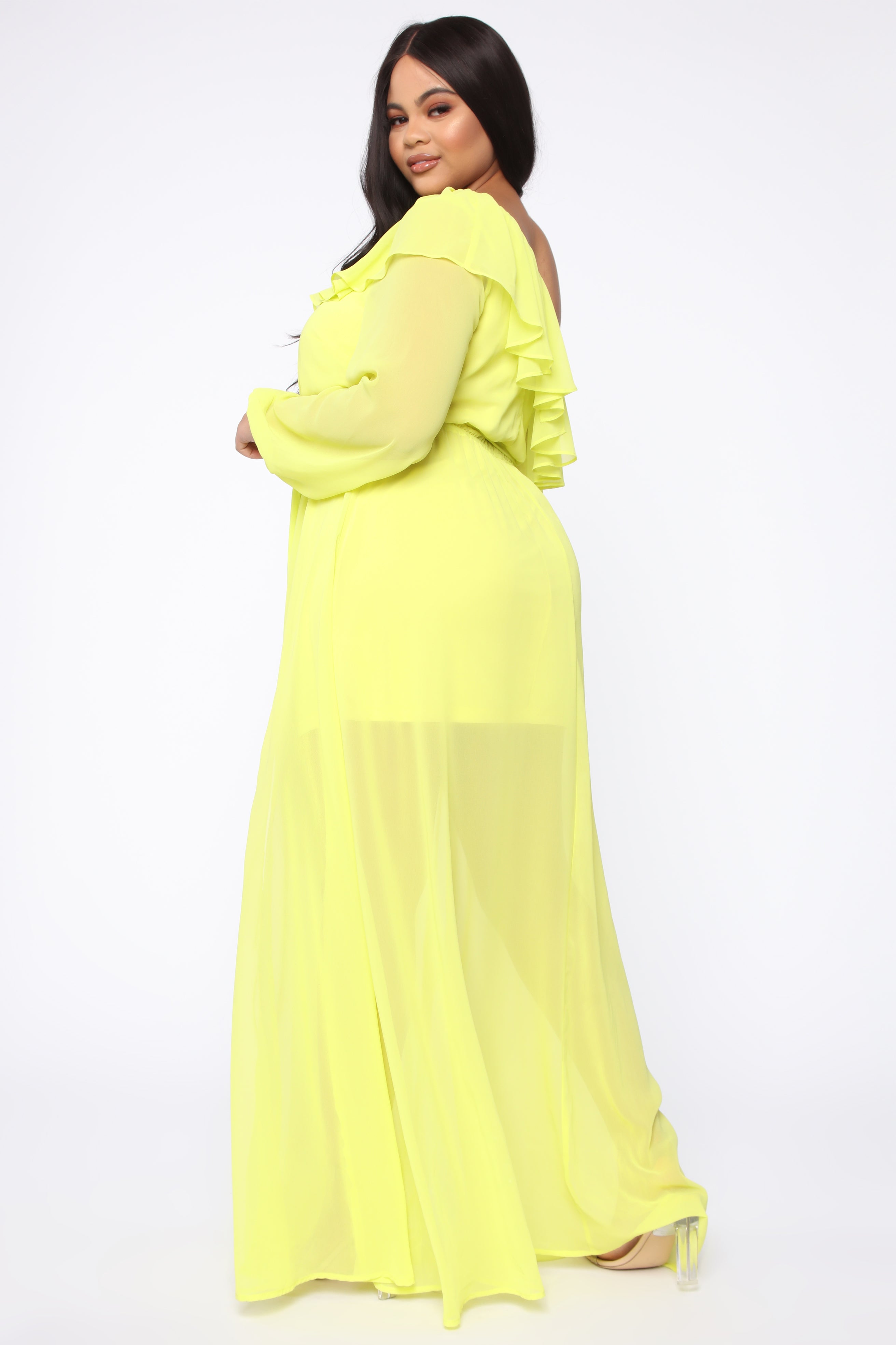 Feeling Fun Off Shoulder Maxi Dress - Yellow – Fashion Nova