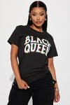 She's A Black Queen Graphic Tee - Black