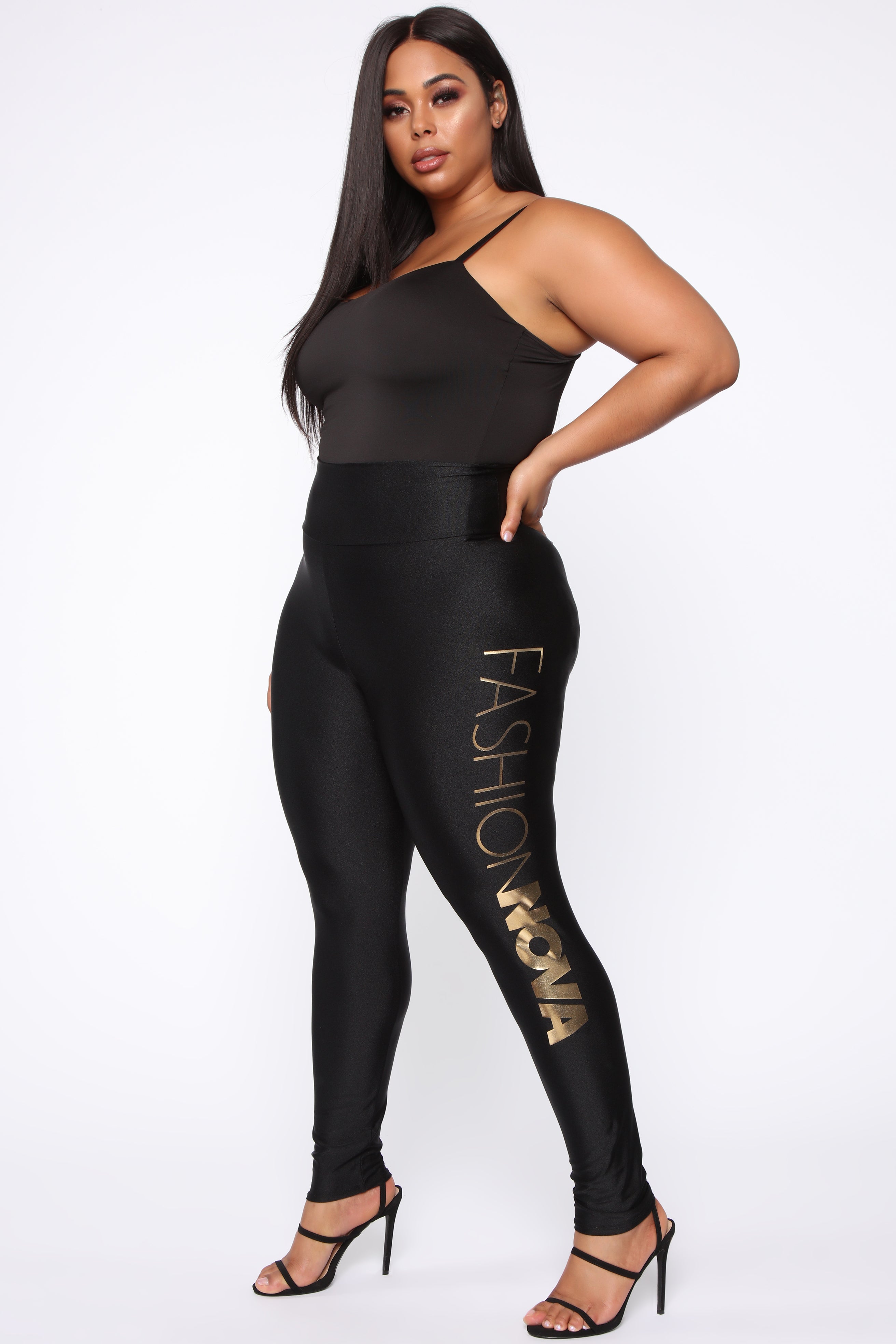 FN Exclusive Legging - Black/Gold – Fashion Nova