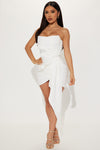 Evermore Elegance Mini Dress - White