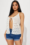 Kaeshia Crochet Top - White