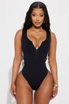 Zelda Seamless Bodysuit - Black