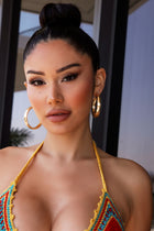 Bad Girls Only Hoop Earrings - Gold