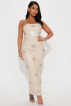 Dolce Maxi Dress - Nude