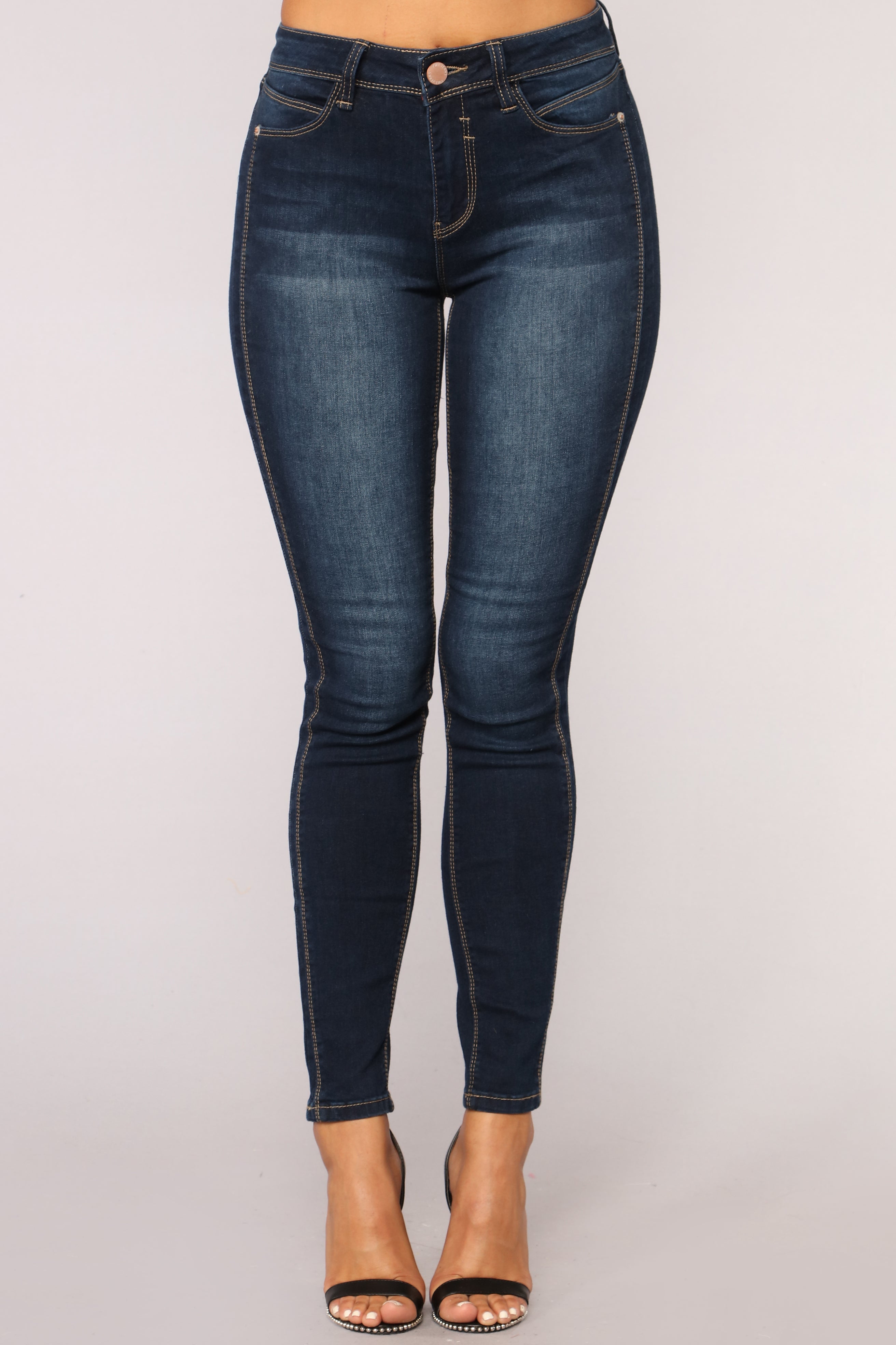 Helena High Rise Jeans - Dark Denim