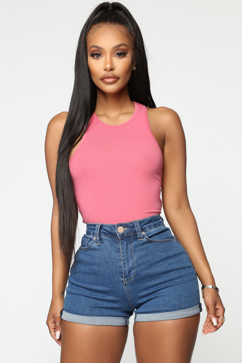 Not So Basic Crop Tank Fuchsia Fashion Nova Basic Tops And Bodysuits 2857